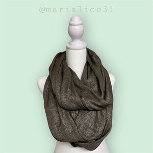 Express Shimmering Bronze Infinity Scarf.